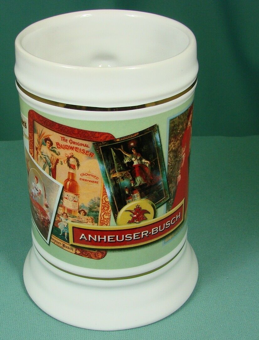 Budweiser Bud Girl Advertising Stein ~ Historical Ad Posters ~ Anheuser Busch