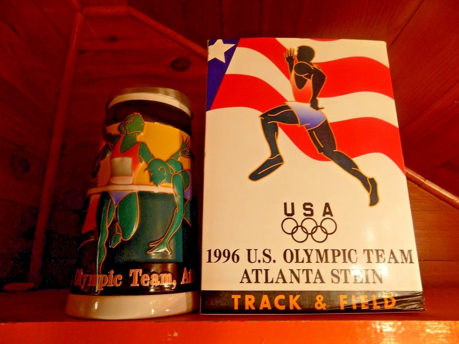 Anheuser Busch 1996 Us Olympic Team Atlanta  Track And Field Stein Mug