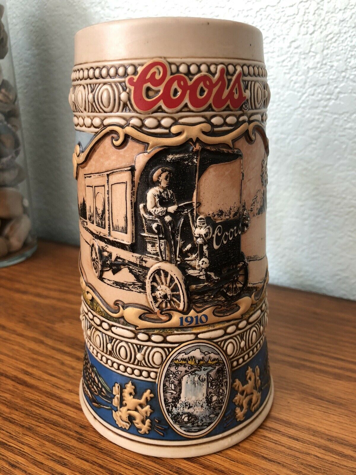 Coors Beer Stein (1910 Beer Truck) Made In Brazil 1989 - Numbered. Excellent!