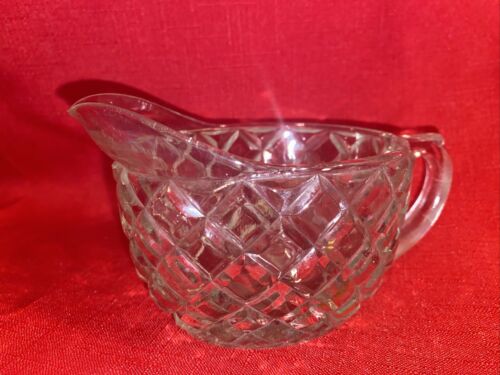 Anchor Hocking Waterford Waffle Cream Pitcher