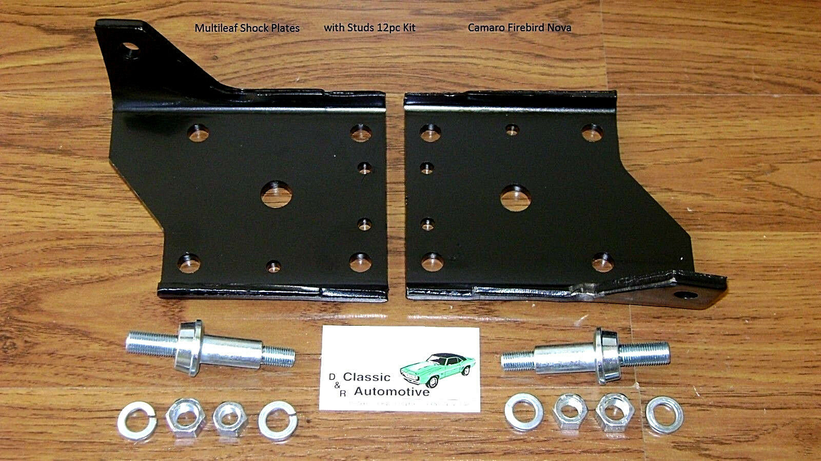 Multi Leaf Spring Shock Plate Kit W/ Studs 12pc Camaro Firebird Nova Plates