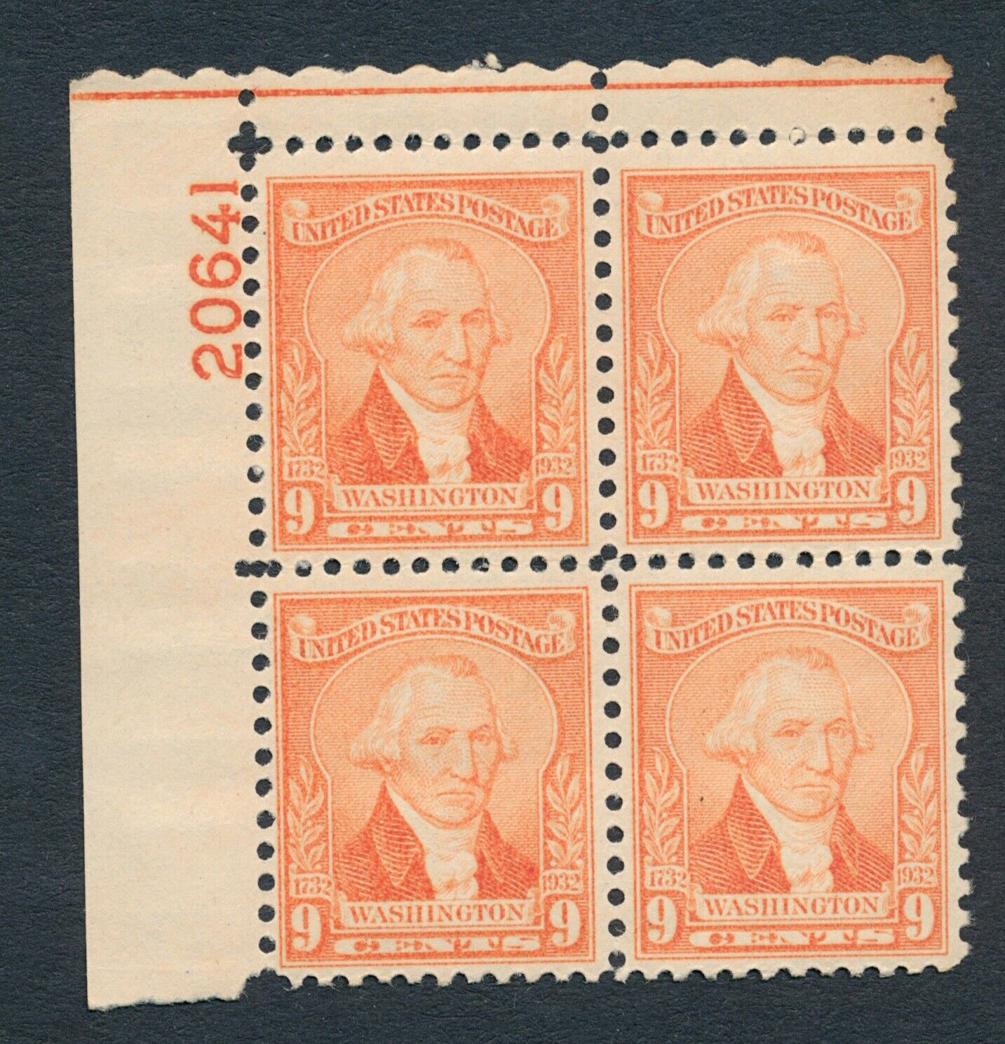 Drbobstamps Us Scott #714 Mint Nh Plate Block Of 4 Stamps Cat $45