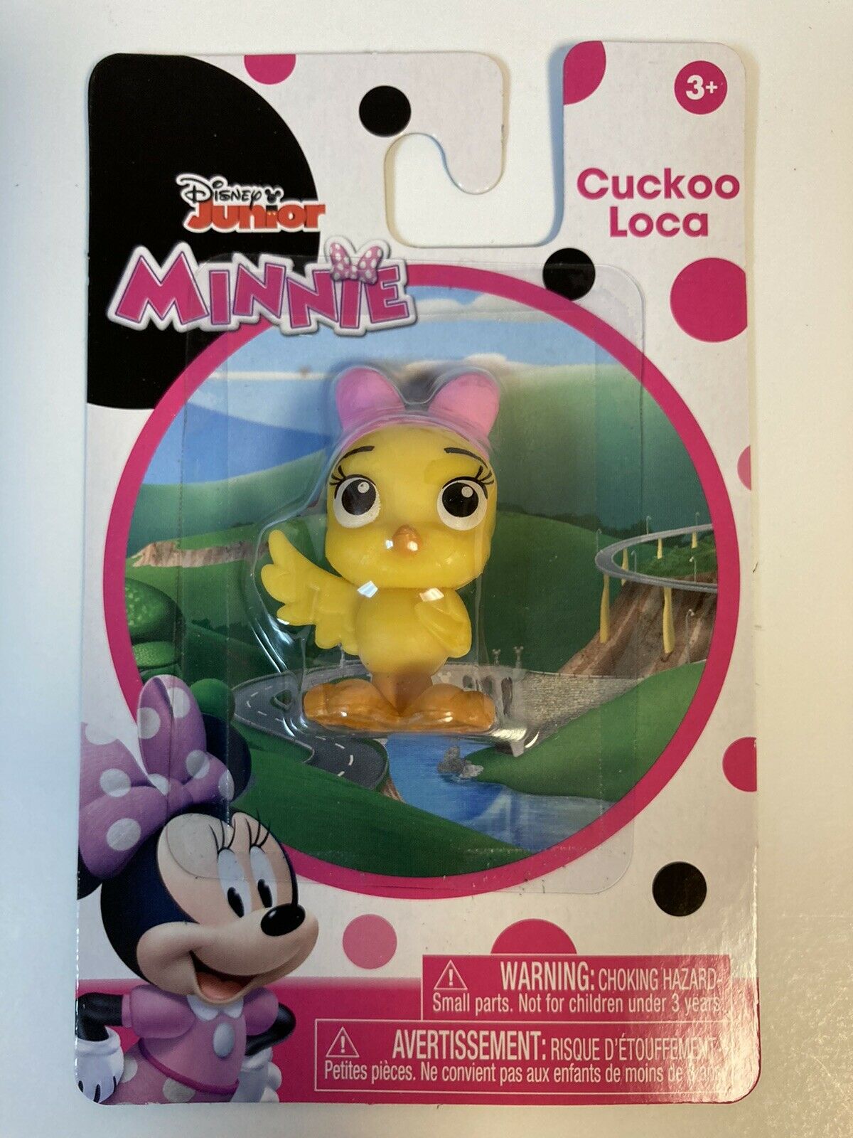 Minnie Mouse Collectible Figure, Figurine/toy, Cuckloo Loca, Pink Bow, 2.0”, New