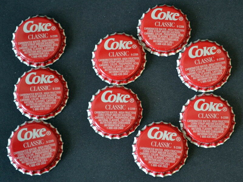Lot Of 10 Unused Coca-cola Coke Classic Red Bottle Caps - Atlanta
