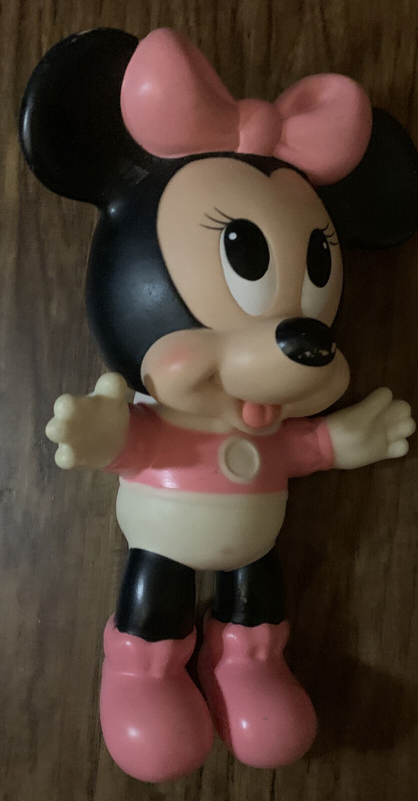 Disney Vintage Mickey Minnie Mouse Rubber Doll Toy Mexico