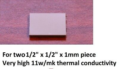 2x Fujipoly 11w/mk Thermal Pad Thermal High Quality For Laptop Gpu Heatsink