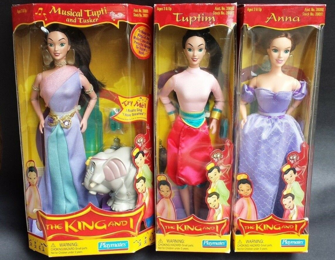 The King And I Doll Anna Tuptim Tusker Playmate Lot 3