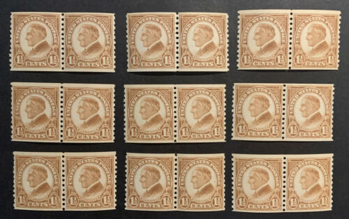 Tdstamps: Us Stamps Scott#598 (9) Mint Nh Og 9 Pairs