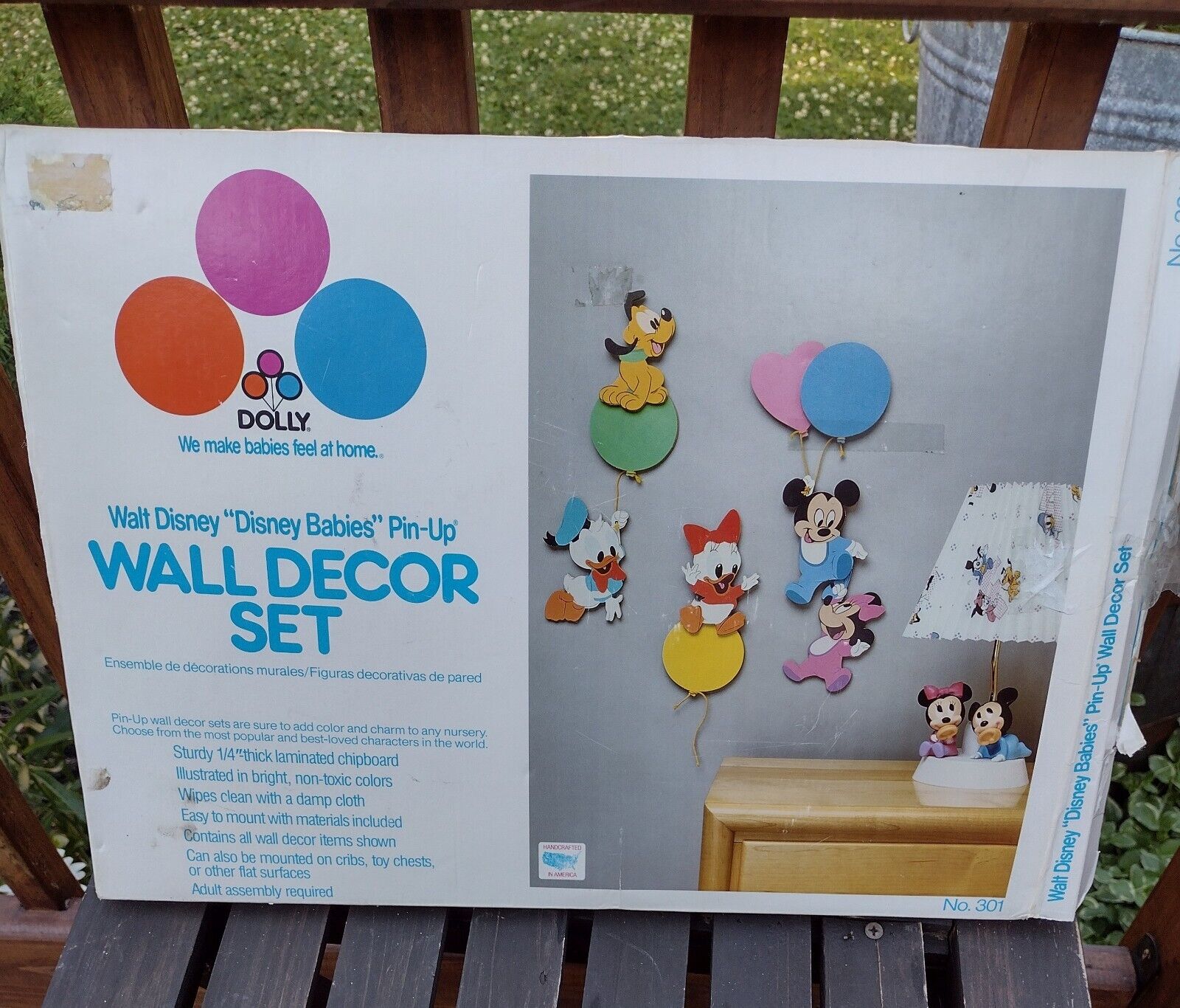 Throwback 1984 Walt Disney Babies Wall Nursery Decor Dolly Inc Boxed Fab Five