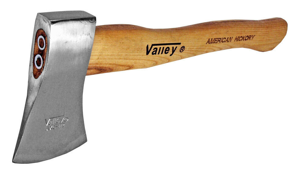 15" Valley Pro American Hickory Wood Handle Hatchet Axe W/ Polished 1.5lb Head