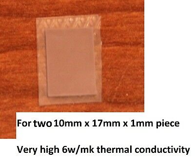 2x Fujipoly 1mm Thermal Pad Thermal Putty High Quality For Laptop Gpu Nvidia Ati