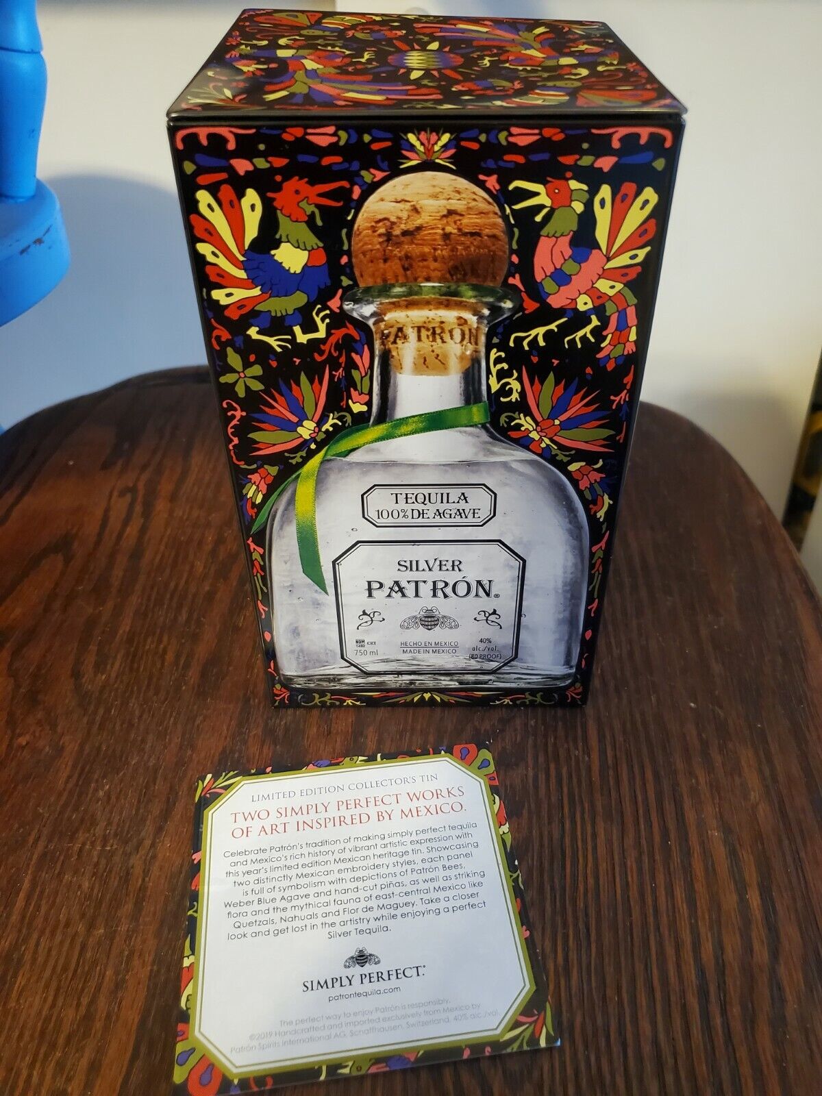Patron Tequila Limited Edition 2019 Mexican Heritage Tin Artist Smithe -empty