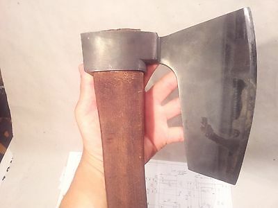 ※ Hewing Goosewing Bearded Broad Axe - Viking Style- Green Woodworking Tool