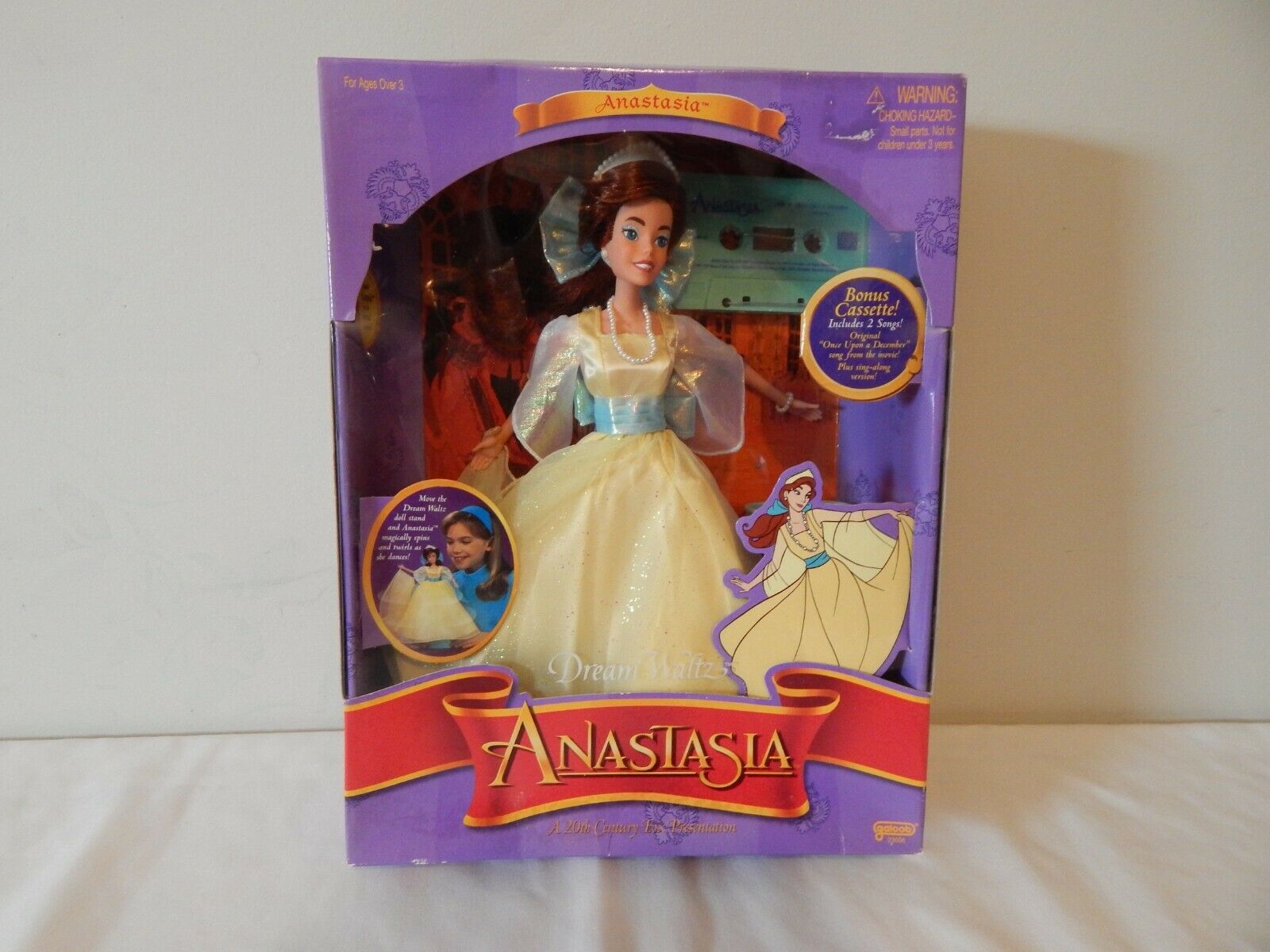 Anastasia Dream Waltz Anastasia Doll 20th Century Fox Galoob  With Cassette Nib