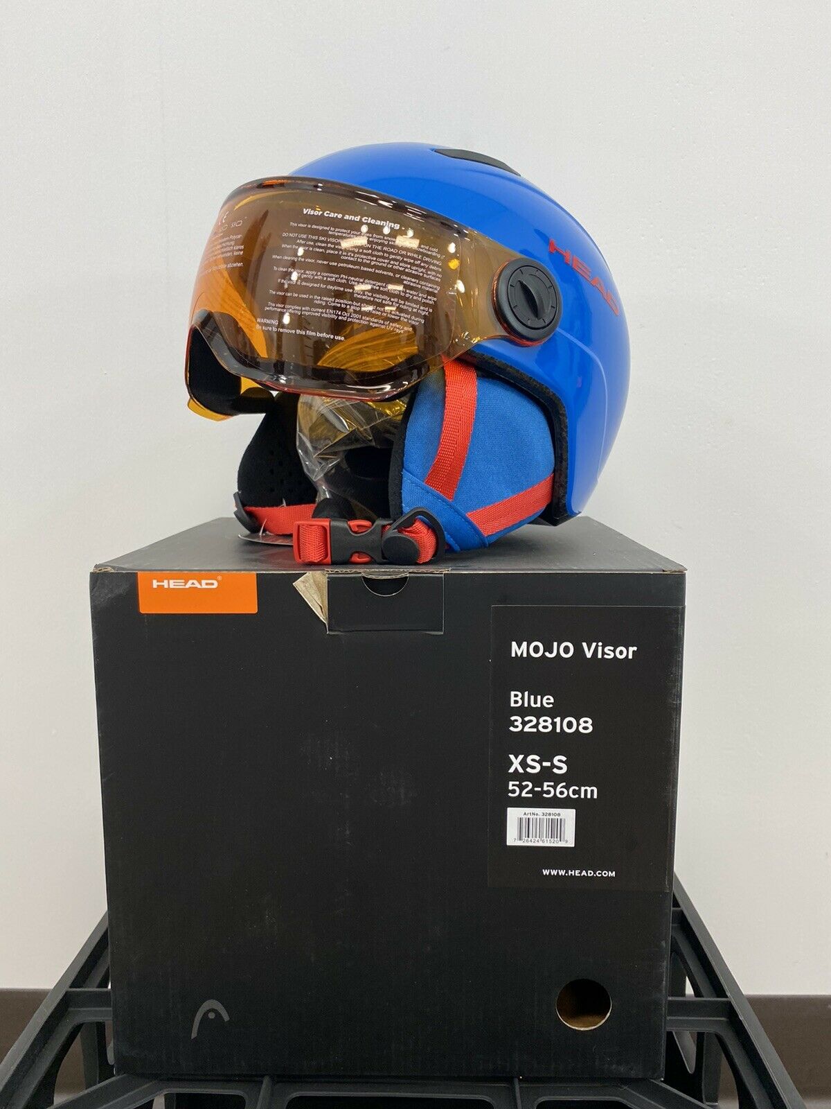 Head Mojo Visor Junior Xs-s Downhill Ski Helmet Built In Visor / Goggles