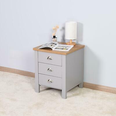 New Nightstand With 3 Drawers Bedside End Table Bedroom Furniture